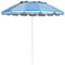 8FT Portable Beach Umbrella with Sand Anchor and Tilt Mechanism for Garden and Patio